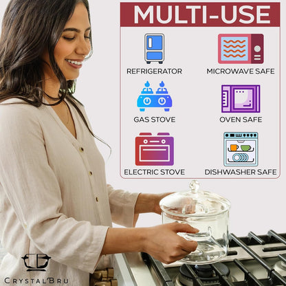 Glass Simmer Pot for Cooking | Stovetop Potpourri Simmer Pot